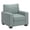 Sea Mist Green Fabric, variant on Weston Home Svolvar Modern Fabric Upholstered Square Arm Accent Chair, Sea Mist Green Fabric