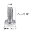 thumbnail image 3 of Unique Bargains M4x10mm Machine Screws Pan Phillips Cross Head Screw 304 Stainless Steel Fasteners Bolts 30Pcs, 3 of 3