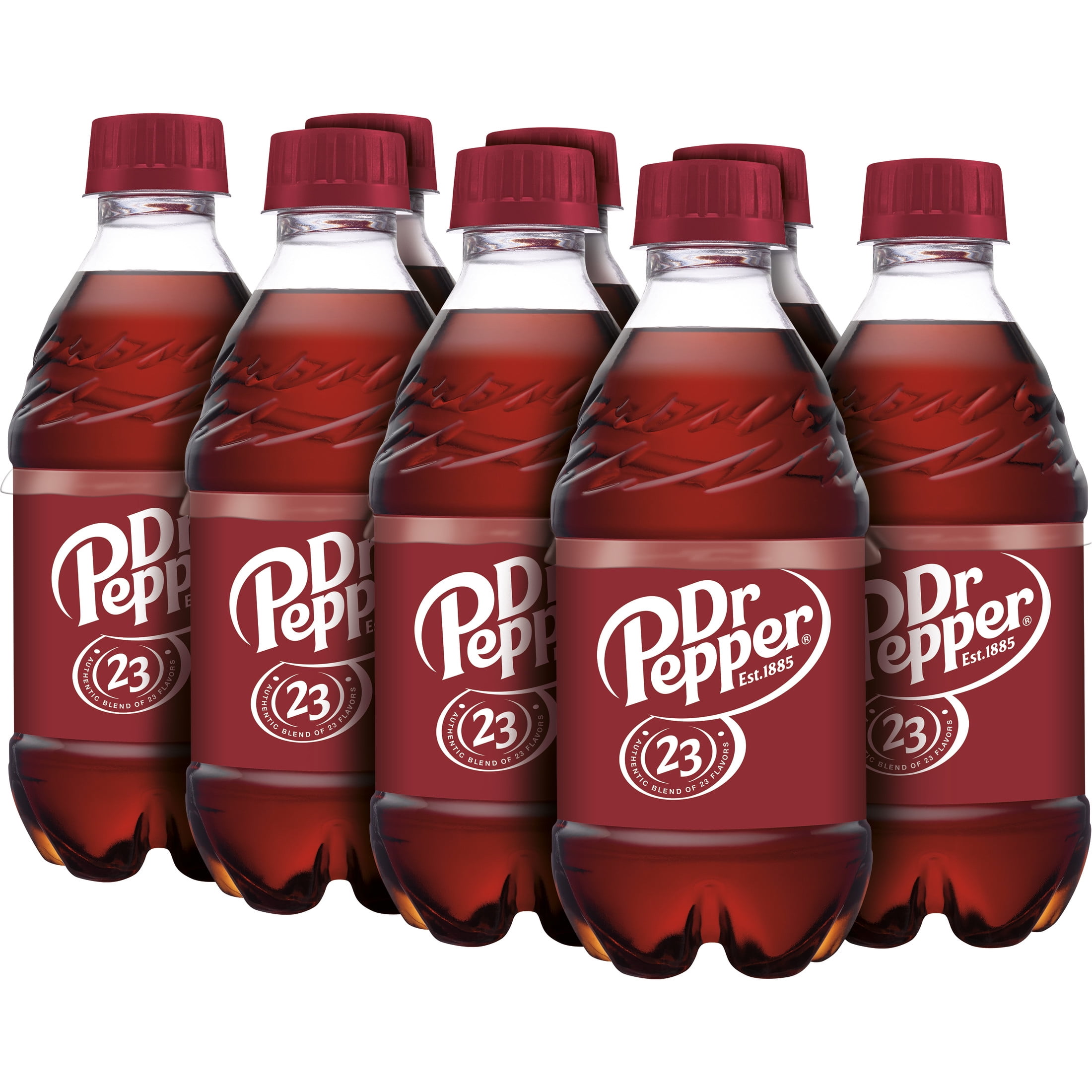 Dr Pepper Soda Pop, 12 fl oz, 8 Pack Bottles