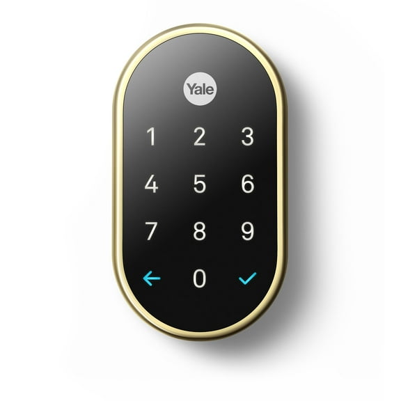 Nest x Yale Lock (Polished Brass) with Nest Connect