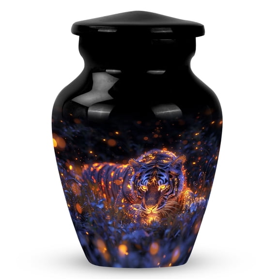 Starry Night Prowl Small Memorial For Ashes - Memorial Urns And Keepsakes For Ashes - Cremation Urn - Cremation Urn (Size -3inch,1pcs)