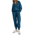 thumbnail image 3 of Fantaslook Womens 2 Piece Outfits Long Sleeve Half Zip Sweatsuits with Pockets Pullover Lounge Set, 3 of 8