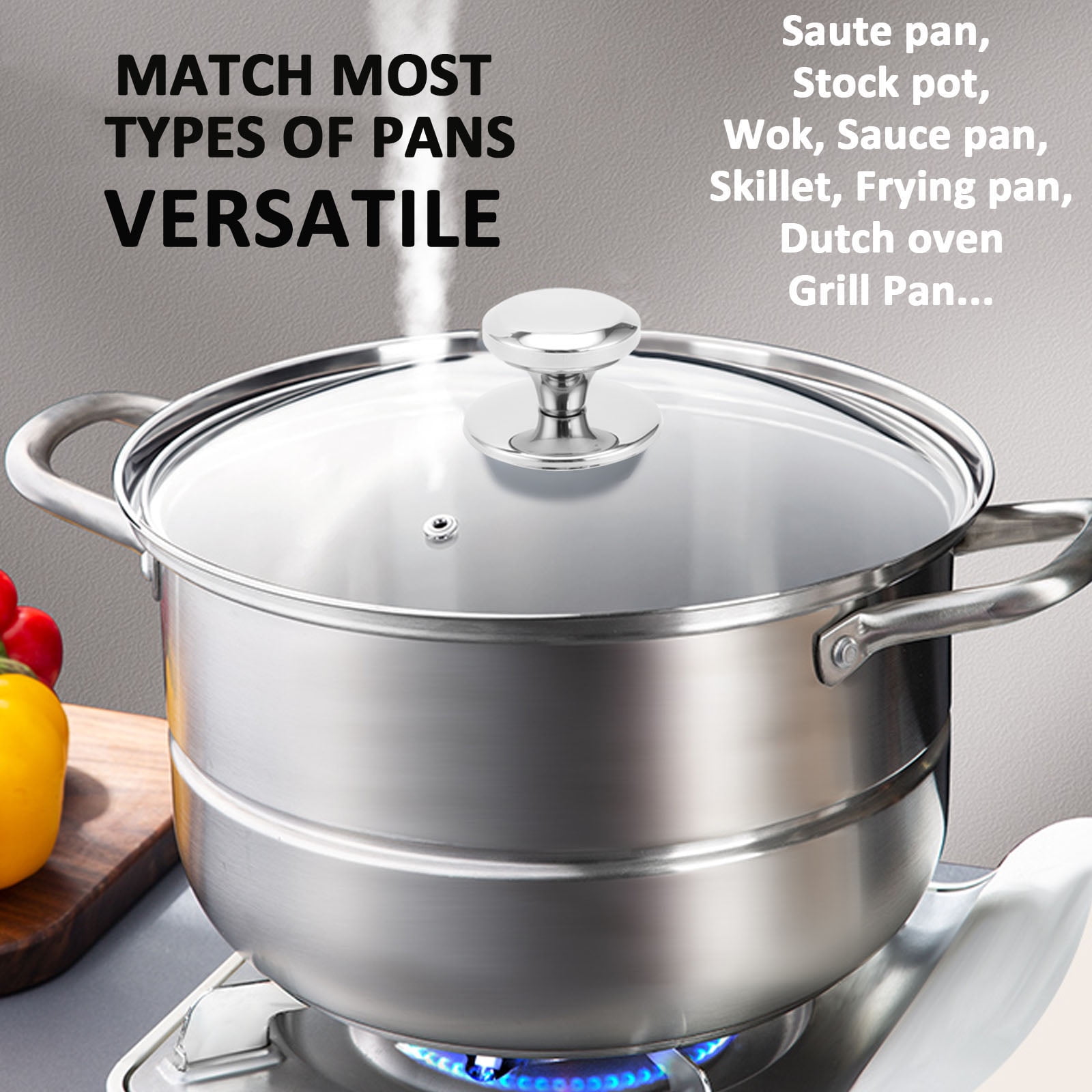 Glass Lid for Frying Pan and Pot, 20cm
