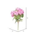 thumbnail image 2 of Vickerman 18" Artificial Light Pink Geranium Bush, 4 per Pack., 2 of 5