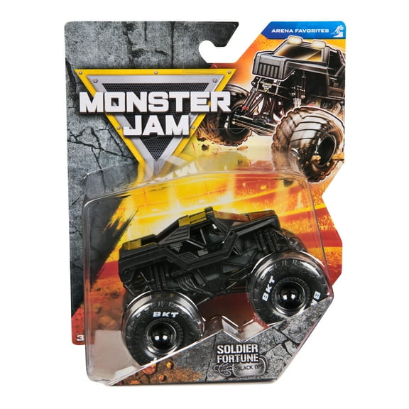 Monster Jam, Official Soldier Fortune Monster Truck, Die-Cast Vehicle, 1:64 Scale, Kids Toys for Boys Ages 3 and up
