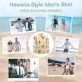 thumbnail image 5 of Lily Floral Print Casual Shirt Men Yellow Flowers Comfortable Shirt Spring Elegant Blouse Long Sleeve Custom Oversized Clothing, 5 of 7