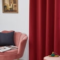 thumbnail image 3 of ZOPZO Blackout Curtains Set of 2 Panels, Noise Reducing, Red, 52W x 63L Inch, Energy Saving Thermal Insulated Drapes for Bedroom Windows, 3 of 5