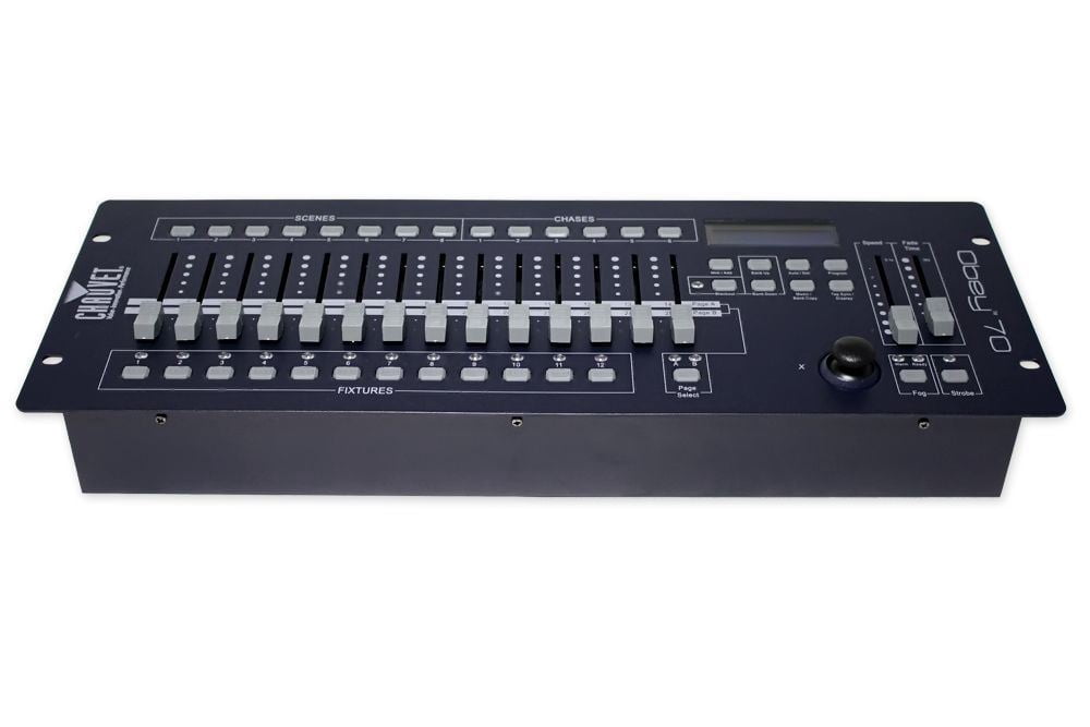 New! Chauvet DJ OBEY 70 Light/Fog DMX Lighting Controller+(6) 10 ft. DMX Cables
