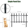 thumbnail image 2 of Thealyn Metal Decorative Garden Fence 22" W x 18" H (5 Panels, Total Length 9.17 ft), Border Folding Fence, Landscape Fencing for Flower Bed, Yard, Animal Barrier,Black, 2 of 4