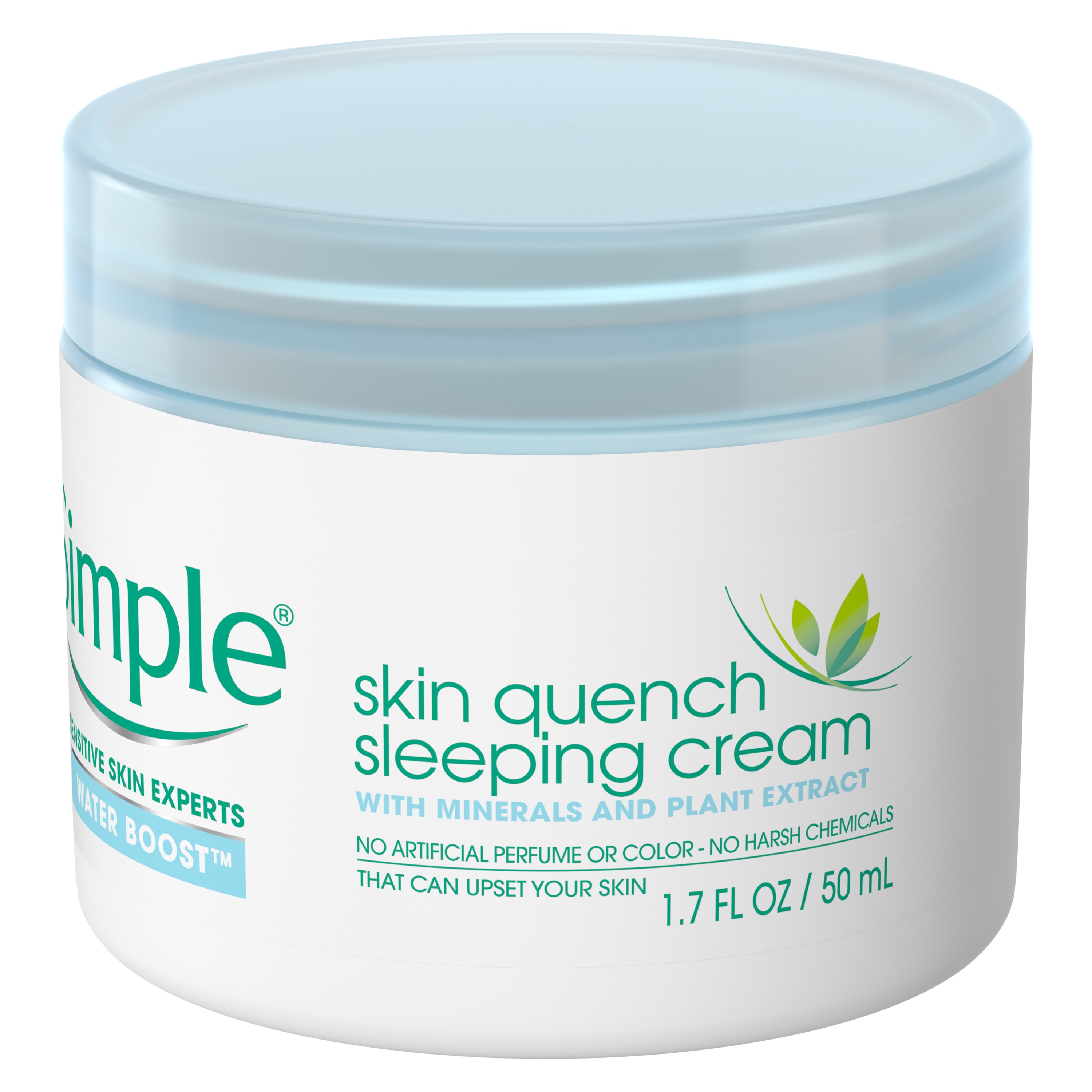 Simple Water Boost Skin Quench Sleeping Cream 1.7 oz - image 5 of 13
