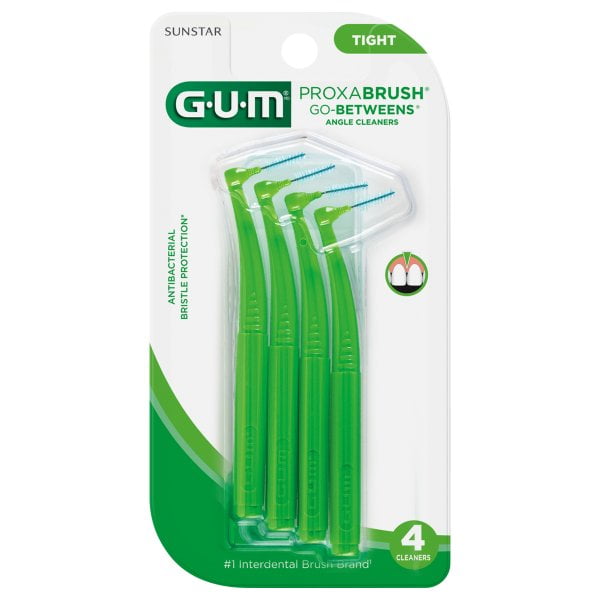 GUM Go-Betweens Angle Cleaners, Tight 4 ea