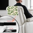 thumbnail image 5 of Xixirimido Vintage Leaf Beige Pattern Recliner Headrest Protector Leather Non Slip Headrest Covers for Recliners Sofa Headrest Covers Furniture Protector for Home, 1Pcs, 5 of 7