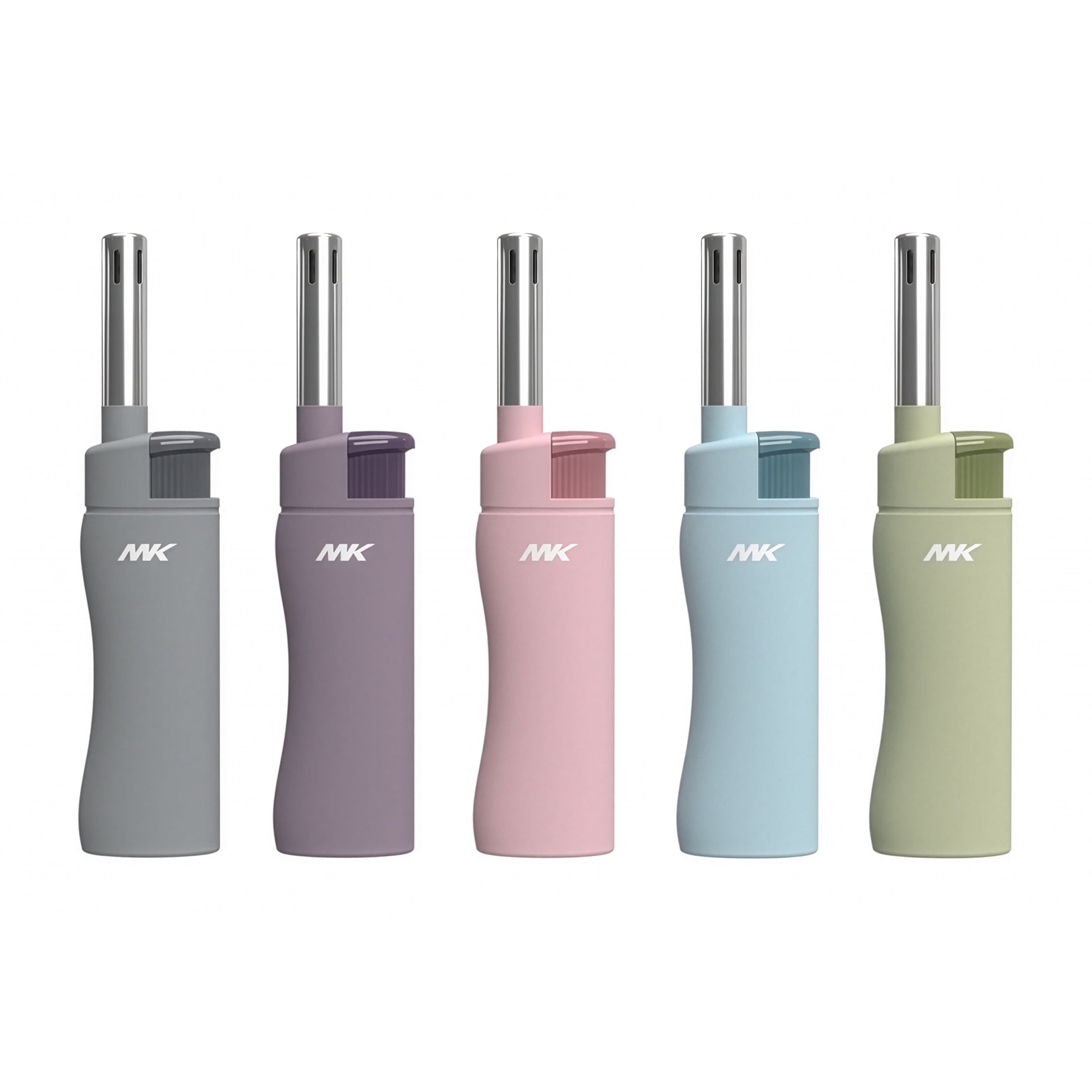 MK Lighter Refillable Mini Utility Lighter - Pastel Series - 2 Pack