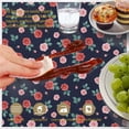 thumbnail image 6 of Pioneer Flower Floral Print Pattern Round Tablecloth 60 X 60 Inch, Wrinkle Resistant Wipeable Table Cloth for Kitchen Dining Picnic Patio Party, 6 of 6