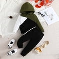 thumbnail image 2 of ASFGIMUJ Toddler Boys Long Sleeve Hoodie Tops And Pants Kids Two Pieces Set Set Outfits Kids Fall Winter Clothes,Size 18 Months-24 Months, 2 of 5