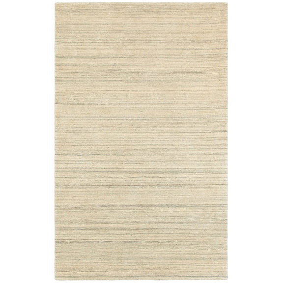 Sphinx Infused Area Rug 67001 Beige Banded Rows 3' 6" x 5' 6" Rectangle