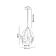 thumbnail image 5 of Luminario Candil Campana Acero Negro Interior Dorado Maxxi MX-CL7025/N/D, 5 of 5