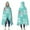 Turquoise Christmas Tree, variant on Wearable Blanket,Dark Christmas Tree and Gift Pattern Hooded Wearable Flannel Blanket for Adults & Teens,Winter Poncho Shawl Wrap Cape Cozy Anti-Pill,50"x60"