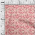 thumbnail image 2 of oneOone Georgette Viscose Medium Pink Fabric Asian Japanese Wave Fabric For Sewing Printed Craft Fabric By The Yard 42 Inch Wide, 2 of 4
