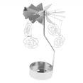 thumbnail image 4 of Elodie Christmas Decor Rotating Candle Tea Light Holder Candlestick Rose, 4 of 6