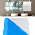 thumbnail image 4 of YUANOU 15*15cm Glass Mirror Tiles Wall Sticker Square Self Adhesive Stick On DIY Home(16pc), 4 of 7