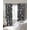 Black, variant on Grey White Botanical Blackout Curtains for Bedroom/Living Room, Thermal Insulated Kitchen Curtains, Pastoral Spring Floral Summer Art Grommet Darkening Window Treatment Drapes 52"x84"x2
