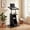 Black, variant on ELLEGNT Height Adjustable Rolling Lectern – Mobile Laptop Cart with Storage Compartments, Lockable Casters, Brown