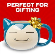 Silver Buffalo Pokemon Snorlax Face Ceramic 3D Sculpted Mug, 20 Ounces