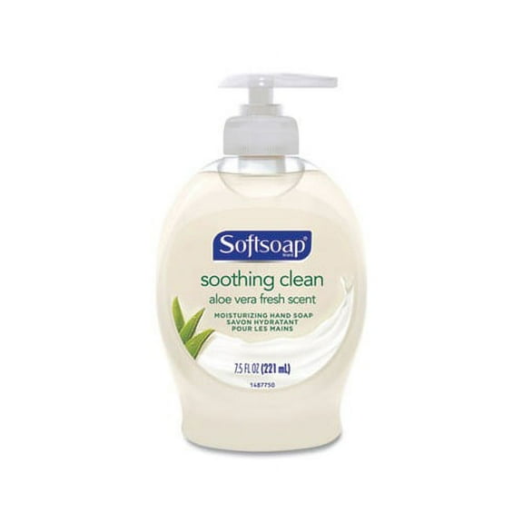 Liquid Hand Soap Pump with Aloe Clean Fresh 7.5 oz Bottle