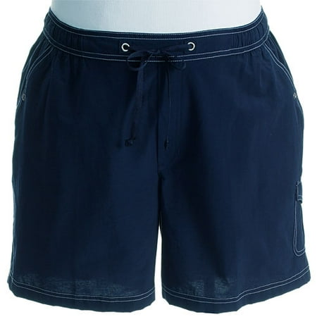 Women's Plus Drawstring Cargo Shorts