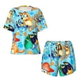 thumbnail image 4 of Lsque Bluey Women's Short-Sleeved Pajama Set - 2 Piece Soft and Lightweight Sleepwear Set-3X-Large, 4 of 9