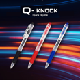 thumbnail image 2 of [Dong-A] Q-Knock 0.4mm Gel Pens, Blue Ink, 12 Count, 2 of 5