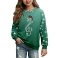 thumbnail image 1 of MIASHUI Chandail Décontracté pour Filles, Durable, Léger, Confortable pour Toutes les Saisons, Vert, 13-14 Ans, 1 of 4