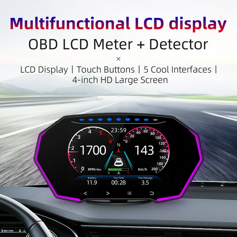 Auto Digital GPS Tacho Geschwindigkeit MPH HUD Head Up Display Tachometer  Unive.