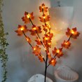 thumbnail image 2 of 30Inch 20LED Fall Leaves Branches Fall Thanksgiving Decorations Lighted Fall Maple Tree Twigs Battery Operated Maple Leaf Lights Autumn Fall Decor for Home Indoor Centerpieces Tabletop, 2 of 5