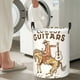 thumbnail image 5 of Fotbe Cowboy Rodeo Guitar Cesto de Ropa con Asas, Cesto Impermeable de Gran Capacidad, Bolsa de Lavado para Dormitorio, Cesto de Ropa con Ruedas y Asas-Small, 5 of 6