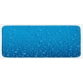 thumbnail image 1 of Rain Kitchen Mat, Water Drops on Glass Relaxing Ecology Purifying Fresh Water Monsoon Environment Image, Plush Decorative Kitchen Mat with Non Slip Backing, 47" X 19", Blue, by Ambesonne, 1 of 1