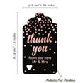 thumbnail image 5 of Inkdotpot Rose Gold Foil Paper Hang Tags ThankYou From The New Wedding Favor Tags 50 Pack, 5 of 6