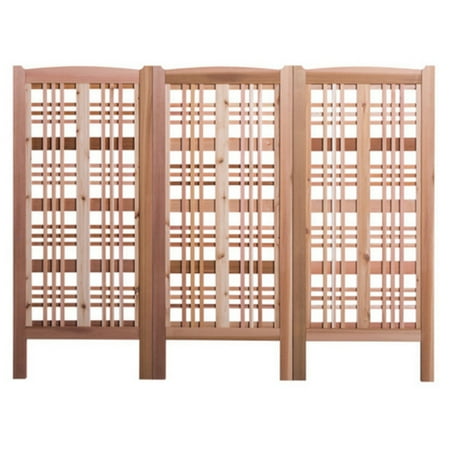 Phat Tommy Claremont 59" Cedar 3-Panel Screen