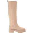 thumbnail image 6 of Sam Edelman Larina Sesame Leather Chunky Heel Rounded Toe Zipper Knee High Boots (Sesame, 6), 6 of 6