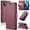 Wine Red, variant on CaseMe Leather For iPhone 12 Wallet Case with RFID Blocking, For iPhone 12 Case Wallet for Women Men Card Holder Magnetic Clasp Kickstand Folio Case for iPhone 12,Wine Red,For iPhone 12
