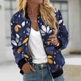 thumbnail image 1 of LOVZFMLL Vestes pour Femmes Sweat à Manches Longues avec Fermeture Éclair Veste Décontractée Tricotée Épaisse de Baseball, 1 of 5