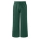 thumbnail image 5 of Pantalones de cintura alta y pierna ancha para mujer - Elástico con cordón, pierna recta cómoda, con bolsillos, 5 of 5