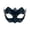 Black, variant on Halloween Decorations Men's Masquerade Mask, Frosted Plastic Eye Cover with Pointed Tips for Party & Ball, Vintage Venetian Style Accessory, 6.2" x 3.7" Black