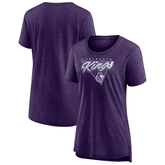 Women's Purple Sacramento Kings True Classics Tri-Blend T-Shirt