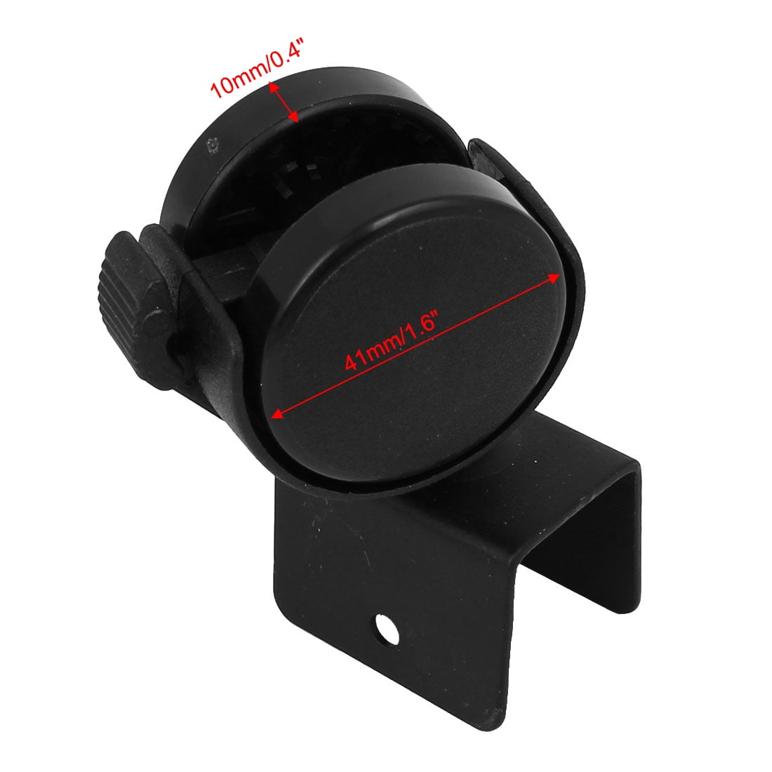 Unique Bargains 1.6" Dia Wheel U-Clamp Rotatable Universal Swivel Brake Caster 4pcs