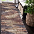 thumbnail image 6 of 10' Rust Abstract Power Loom Runner Rug, 6 of 9