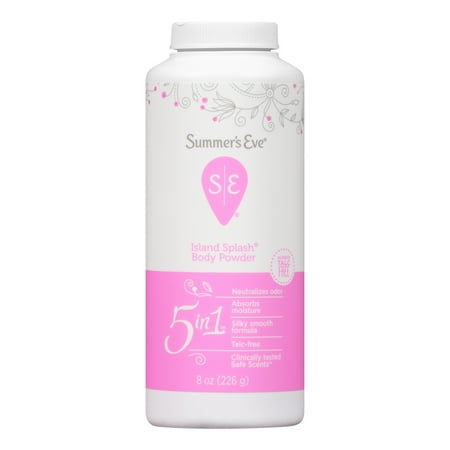 Summer's Eve Body Powder, Prevents Moisture, Island Splash, 8oz