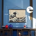 thumbnail image 4 of American Art Decor The Great Wave off Kanagawa Tapestry Wall Art - Beach House Wall Art - Tropical/Coastal Home Decor for Living Room, Bedroom, Bathroom, Patio, Resturant, Boho Vintage Japanese Art, 4 of 8