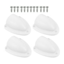 Unique Bargains 2 Pair 2.48"x2.28"x0.94" Marine Boat Transducer Wire Cable Cover White